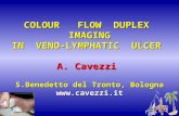 COLOUR FLOW DUPLEX IMAGING IN VENO-LYMPHATIC ULCER A. Cavezzi S.Benedetto del Tronto, Bologna .