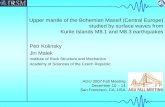 Upper mantle of the Bohemian Massif (Central Europe) studied by surface waves from Kurile Islands M8.1 and M8.3 earthquakes Petr Kolinsky Jiri Malek Institute.