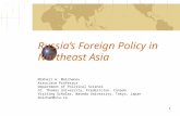 1 Russia’s Foreign Policy in Northeast Asia Mikhail A. Molchanov Associate Professor Department of Political Science St. Thomas University, Fredericton,