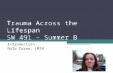 Trauma Across the Lifespan SW 491 – Summer B Introduction Nola Carew, LMSW.