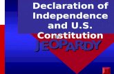 J E OPA R D Y Declaration of Independence and U.S. Constitution.