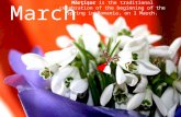 March Mărţişor is the traditional celebration of the beginning of the spring in Romania, on 1 March.