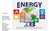 Finance Emerging Renewable Technologies David McAndrew Federal Energy Management Program.