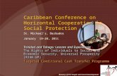 Caribbean Conference on Horizontal Cooperation in Social Protection St. Michael’s, Barbados January 19-20, 2011 Trinidad and Tobago: Lessons and Experiences.