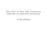 Pres. Perf. vs. Pres. Perf. Continuous Past Perf. vs. Past Perf. Continuous 2º Bachillerato.