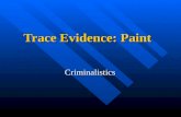 Trace Evidence: Paint Criminalistics Criminalistics.