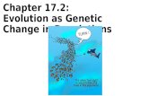 Chapter 17.2: Evolution as Genetic Change in Populations.