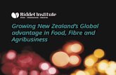 Growing New Zealand’s Global advantage in Food, Fibre and Agribusiness.