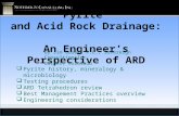 A Short History of Pyrite and Acid Rock Drainage: An Engineer’s Perspective of ARD By Jim Gusek, P.E., Sovereign Consulting Inc. Golden, Colorado  Pyrite.