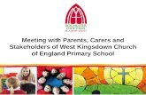 Meeting with Parents, Carers and Stakeholders of West Kingsdown Church of England Primary School.