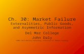 Ch. 30: Market Failure Externalities, Public Goods, and Asymmetric Information Del Mar College John Daly ©2003 South-Western Publishing, A Division of.