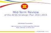 Mid-Term Review of the ACSS Strategic Plan 2011-2015 ASEANstats Presentation High-Level Seminar on ACSS Strategic Plan 2016-2020 Bogor, Indonesia, 17-18.