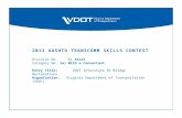 2013 AASHTO TRANSCOMM SKILLS CONTEST Division No. 1) Excel Category No. 1a) With a Consultant Entry Title: VDOT Interstate 95 Bridge Restorations Organization: