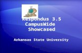 Respondus 3.5 CampusWide Showcased Arkansas State University.