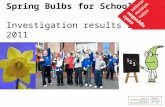 Spring Bulbs for Schools Investigation results 2006-2011.