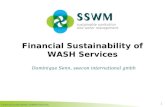 Financial Sustainability of WASH Services 1 Dominique Senn, seecon international gmbh.