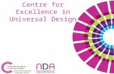 Centre for Excellence in Universal Design. Universal Design in 3rd level and CPD Education incorporating Outcomes Measurement 10am Introduction Ger Craddock.