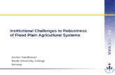 OMJ-98 Institutional Challenges to Robustness of Flood Plain Agricultural Systems Audun Sandberg© Bodø University College Norway.