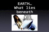 EARTH… What lies beneath. WHAT LIES BENEATH… CRUST: Top layer of Earth’s internal structure that has two parts… 1.Basalt-rich oceanic crust 2.Granite-rich.