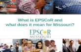 What is EPSCoR and what does it mean for Missouri?