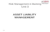 Unit 3 Risk Management in Banking Unit 3 ASSET LIABILITY MANAGEMENT.