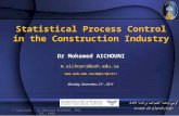 Statistical Process Control in the Construction Industry Dr Mohamed AICHOUNI m.aichouni@uoh.edu.sa  Monday, November, 21 st,