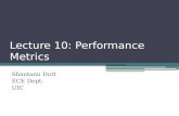 Lecture 10: Performance Metrics Shantanu Dutt ECE Dept. UIC.