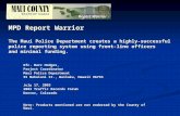 Report Warrior © Ofc. Marc Hodges, Project Coordinator Maui Police Department 55 Mahalani St., Wailuku, Hawaii 96793 July 17, 2003 2003 Traffic Records.