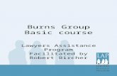 Burns Group Basic course Lawyers Assistance Program Facilitated by Robert Bircher.