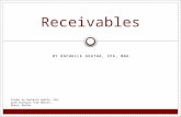 CPA, MBA BY RACHELLE AGATHA, CPA, MBA Receivables Slides by Rachelle Agatha, CPA, with excerpts from Warren, Reeve, Duchac.