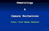 Hematology& Immune Mechanisms Tutor: Prof Mohan Dikshit 1.