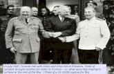 starter activity In July 1945, Truman met with Stalin and Churchill at Potsdam. Think of suitable thought bubbles for Stalin & Truman – i.e. what were.