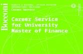 MARKETS & EXTERNAL AFFAIRS DIVISION INTERNATIONAL RELATIONS Career Service for University Master of Finance.
