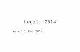 Legal, 2014 As of 1 Feb 2014.. Malpractice Q. What degree of evidence is needed to decide malpractice suits?