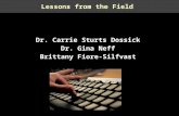 Lessons from the Field Dr. Carrie Sturts Dossick Dr. Gina Neff Brittany Fiore-Silfvast Dr. Carrie Sturts Dossick Dr. Gina Neff Brittany Fiore-Silfvast.