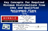 Key Concepts for Required Minimum Distributions from IRAs and Qualified Retirement Plans Hinkle Law Firm LLC 301 North Main Suite 2000 Wichita, Kansas.