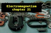 Electromagnetism chapter 21. Magnets Magnetic forces are known since 6th century B.C. Permanent magnets made from: Co, Ni,Fe each magnet has two poles: