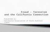 Presented to: California Association of State Auditors (CASA)