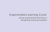 Experiential Learning Cycle Using experiential learning in designing training modules.