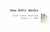 How WiFi Works LUCID Summer Workshop August 3, 2004.