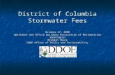 District of Columbia Stormwater Fees October 27, 2008 Apartment and Office Building Association of Metropolitan Washington Brendan Shane DDOE Office of.