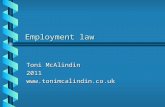 Employment law Toni McAlindin 2011.