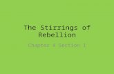The Stirrings of Rebellion Chapter 4 Section 1. Following the French and Indian War, Britain needed to raise revenue to pay for debt. DateBritish ActionColonial.