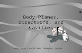 Body Planes, Directions, and Cavities JAMES VALLEY VOCATIONAL TECHNICAL CENTER.