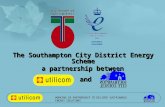 WORKING IN PARTNERSHIP TO DELIVER SUSTAINABLE ENERGY SOLUTIONS The Southampton City District Energy Scheme a partnership between and SUSTAINABLE DEVELOPMENT.