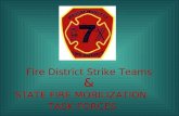 Fire District Strike Teams STATE FIRE MOBILIZATION TASK FORCES &