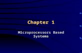 Chapter 1 Microprocessors Based Systems. Introduction List of the devices with microprocessors –Pocket Calculators –Digital Watches –Automatic tellers.