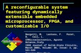 A reconfigurable system featuring dynamically extensible embedded microprocessor, FPGA, and customizable I/O Borgatti, M. Lertora, F. Foret, B. Cali, L.