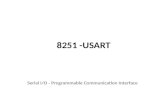 8251 -USART Serial I/O - Programmable Communication Interface.