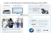 Grade 11 My Blueprint Individual Pathways Plan (IPP)